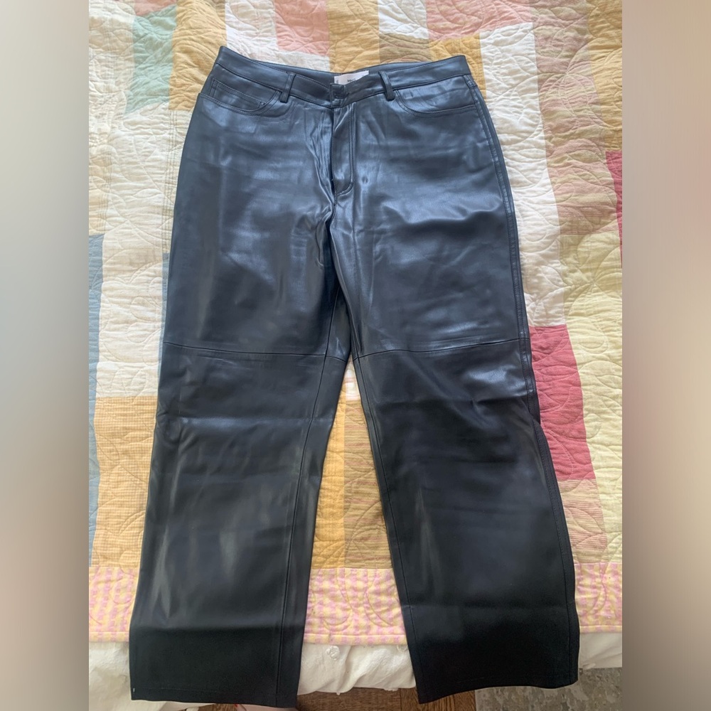 Vegan leather pants